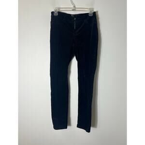 Christopher Blue Black Corduroy Skinny Pants